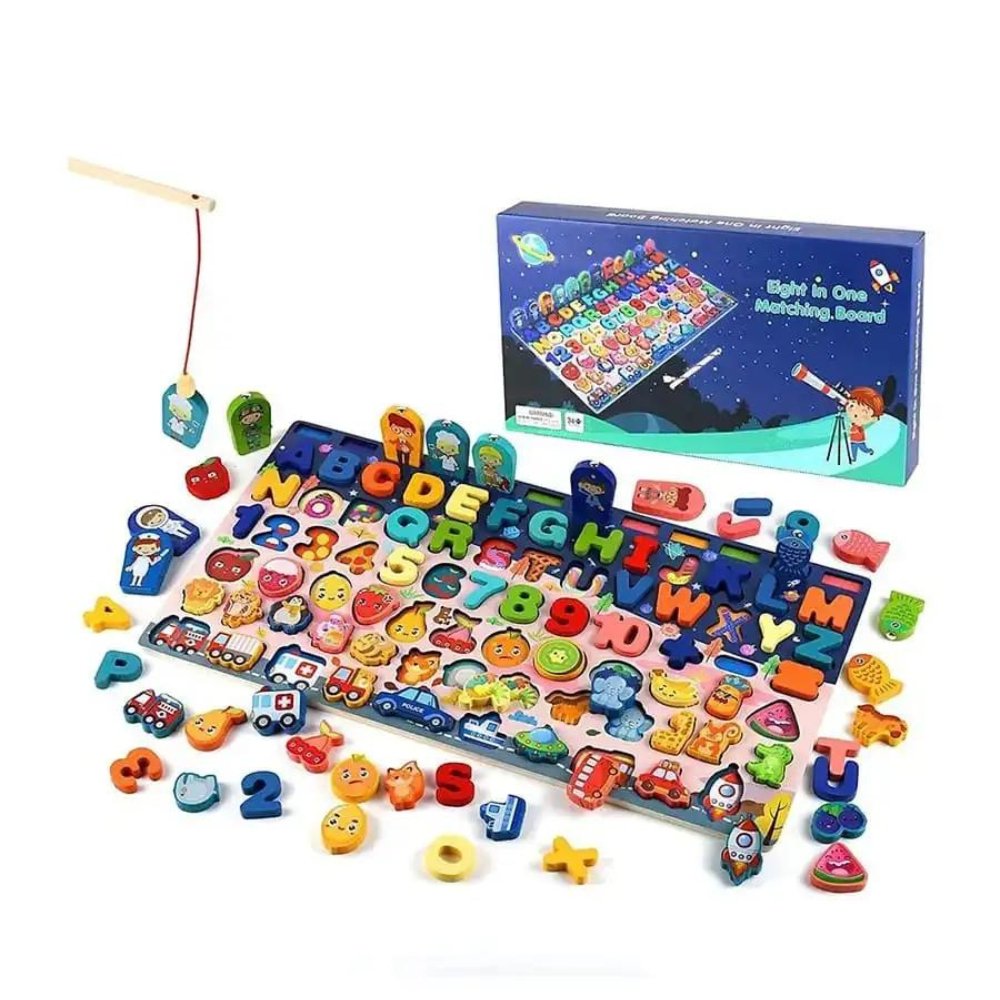 8 in 1 Traffic Matching Board | Wooden development board, Eight in One activities in one set - MyLittleTales