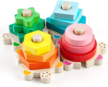 Colorful Wisdom Shape Column Stacking - MyLittleTales