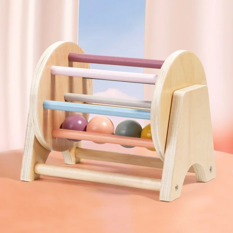 Early childhood education table roll drum baby logical thinking hand - eye coordination training wooden toy - MyLittleTales
