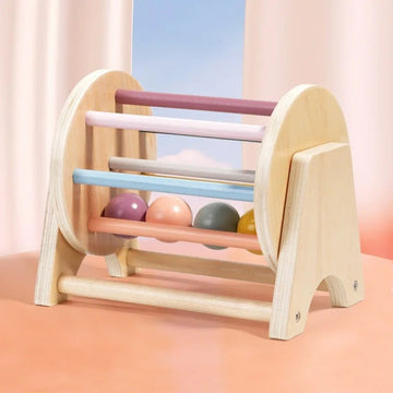 Early childhood education table roll drum baby logical thinking hand - eye coordination training wooden toy - MyLittleTales