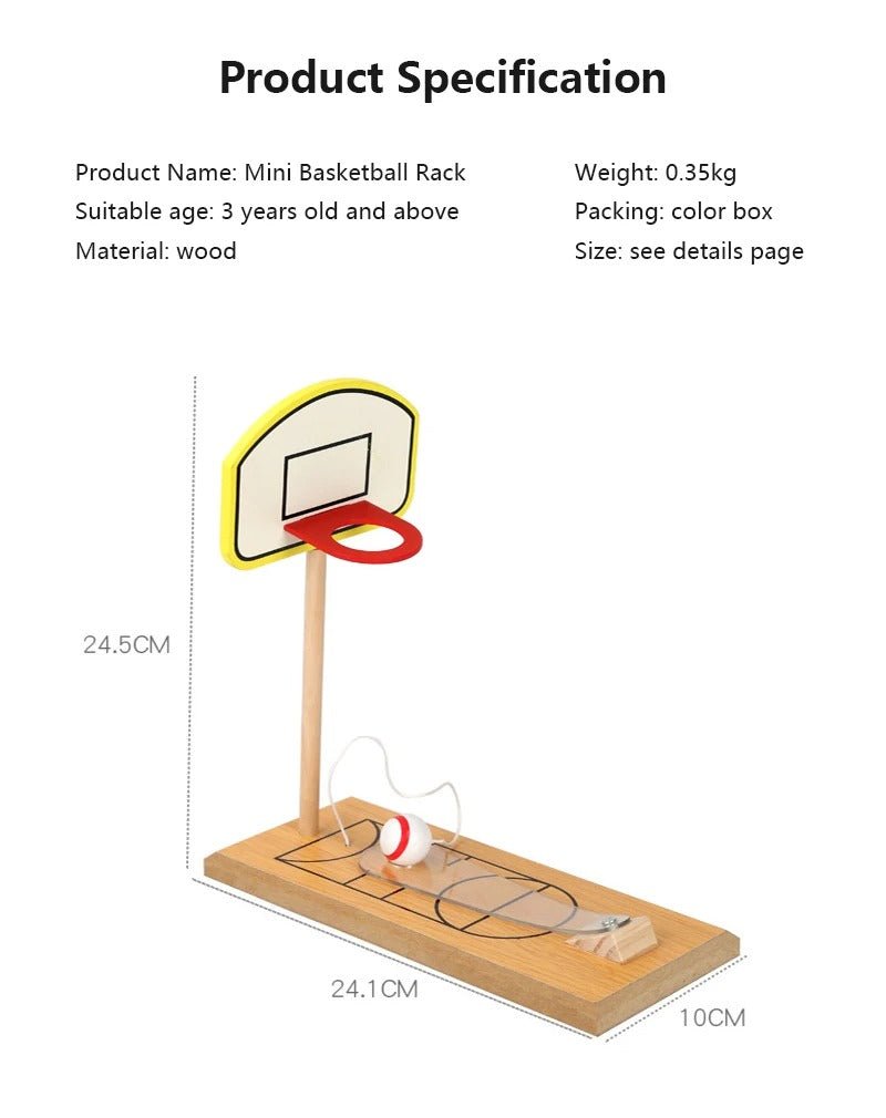 Mini Basketball Stand Toy Finger Shooter Children Desktop Decompression Creative Parent - child toy - MyLittleTales