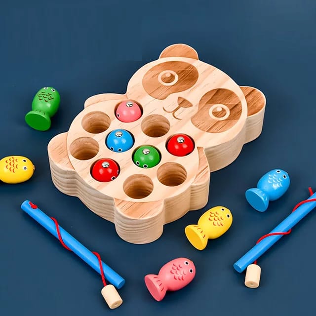 Panda Wooden Fishing Game - MyLittleTales