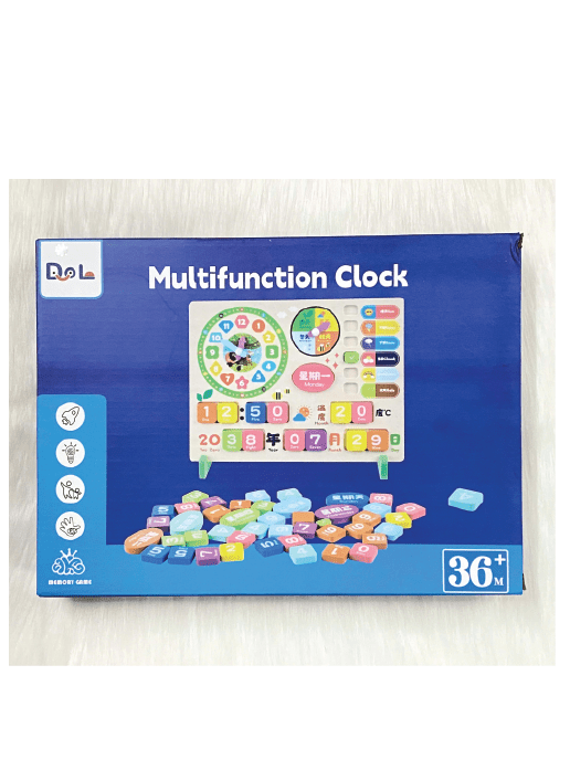 Wooden Calendar Clock Toy | Preschool Learning & Developmental Toy for Kids & Babies - MyLittleTales
