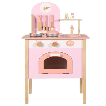 Wooden Color Kitchen Kids Play Kitchen Pretend Play Set for Toddlers, Kitchen with Cookware Accessories - MyLittleTales