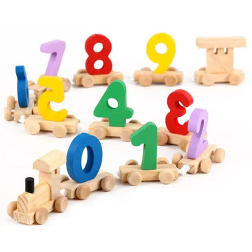 Wooden Digital Colorful Number Train - MyLittleTales