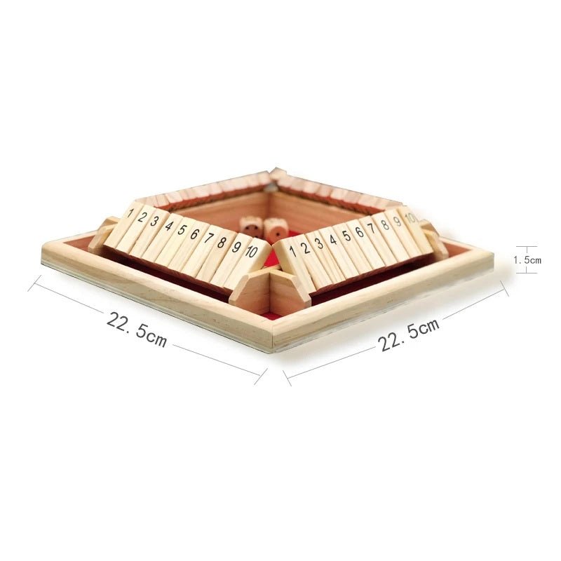 Wooden Four Player Board Game Deluxe Four Sided Table Game Set For Family Party Entertainment - MyLittleTales