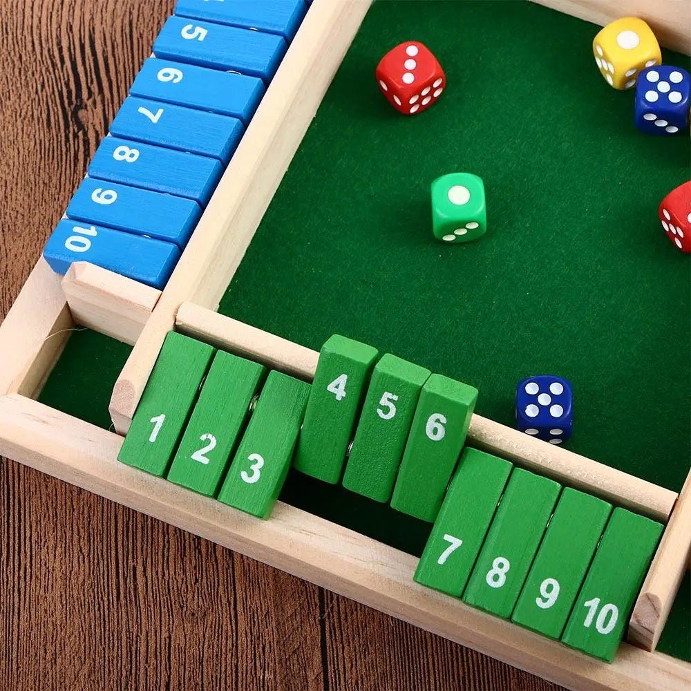 Wooden Four Player Board Game Deluxe Four Sided Table Game Set For Family Party Entertainment - MyLittleTales