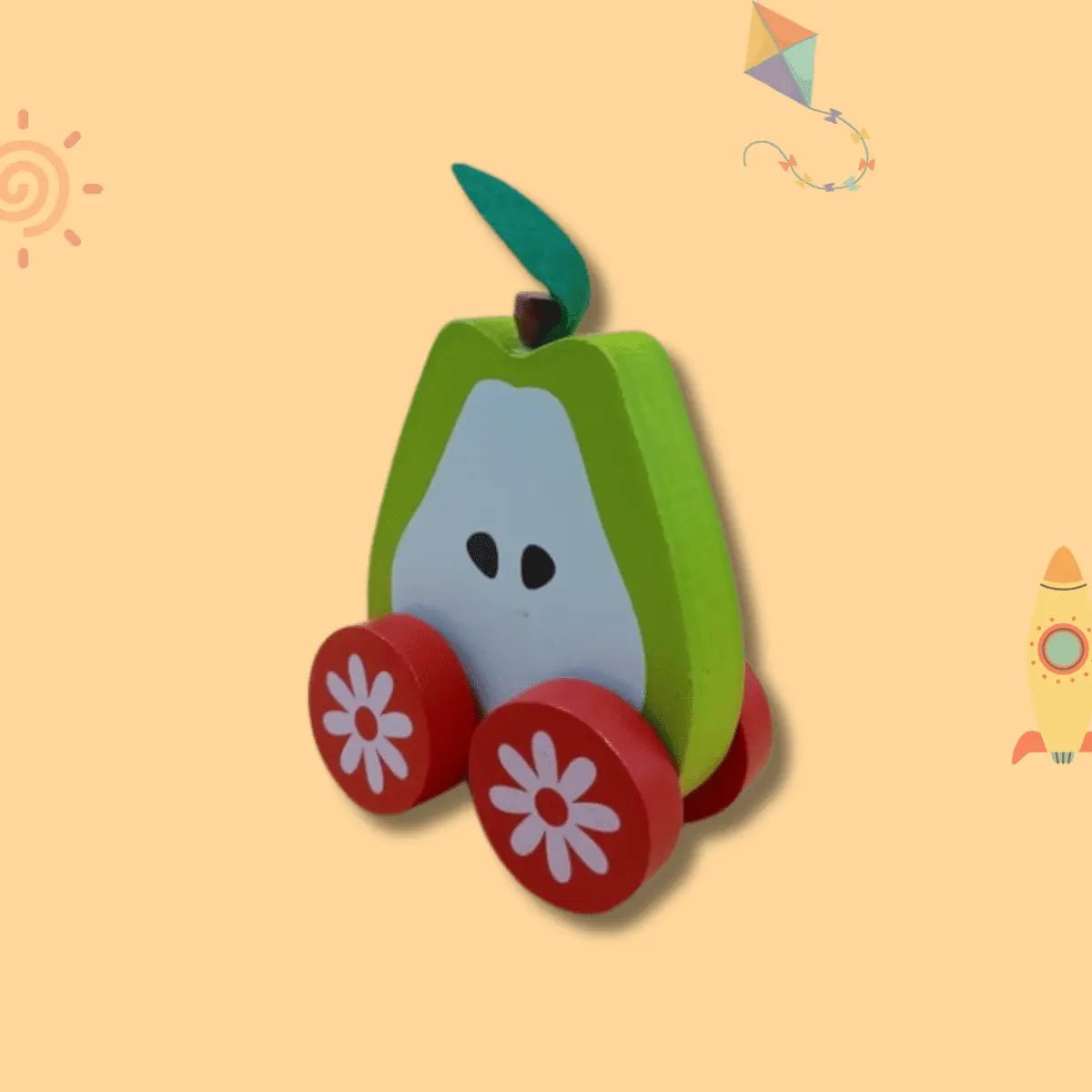 Wooden Fruits Cart - 1 pc - MyLittleTales