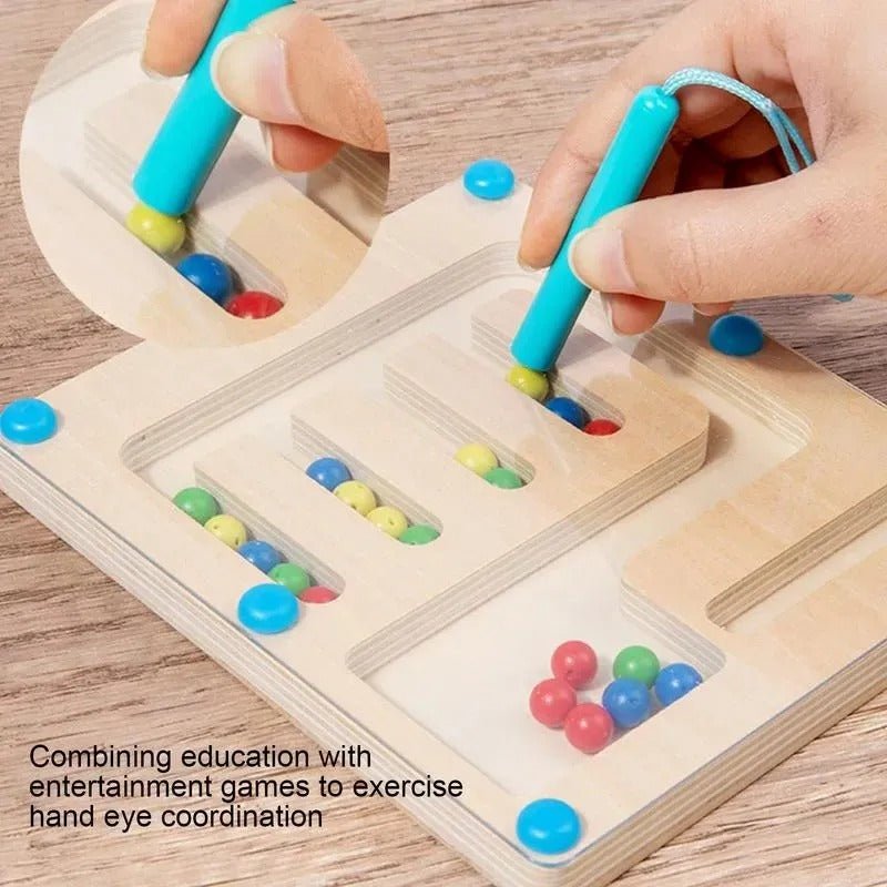 Wooden Magnetic Color and Shape Sorting Learning Matching Game - 4 Color - MyLittleTales