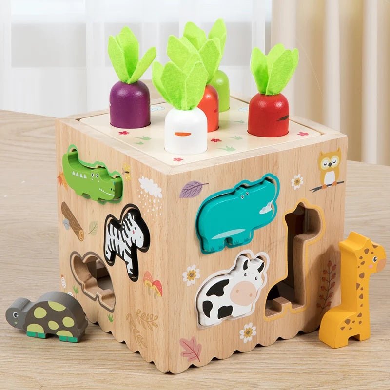 Wooden animal matching intelligence