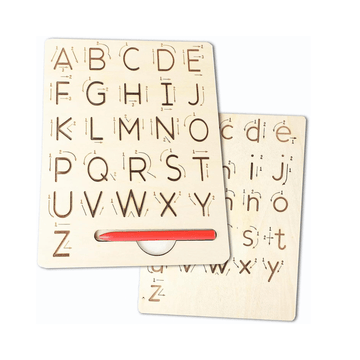 Wooden Multisided Letters Tracing board 2 sides Letter Tracing Board (Hindi, Tamil, English, Number, Shapes) - MyLittleTales