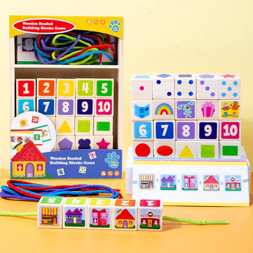 Wooden Number Lacing Set - MyLittleTales