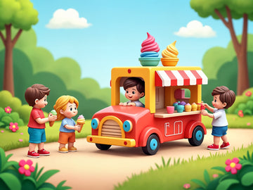 Discover the Benefits of Wooden Ice Cream Trucks for Toddlers - MyLittleTales