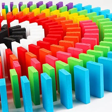 Wooden Colorful Domino Game: A Fun and Educational Game for All Ages - MyLittleTales