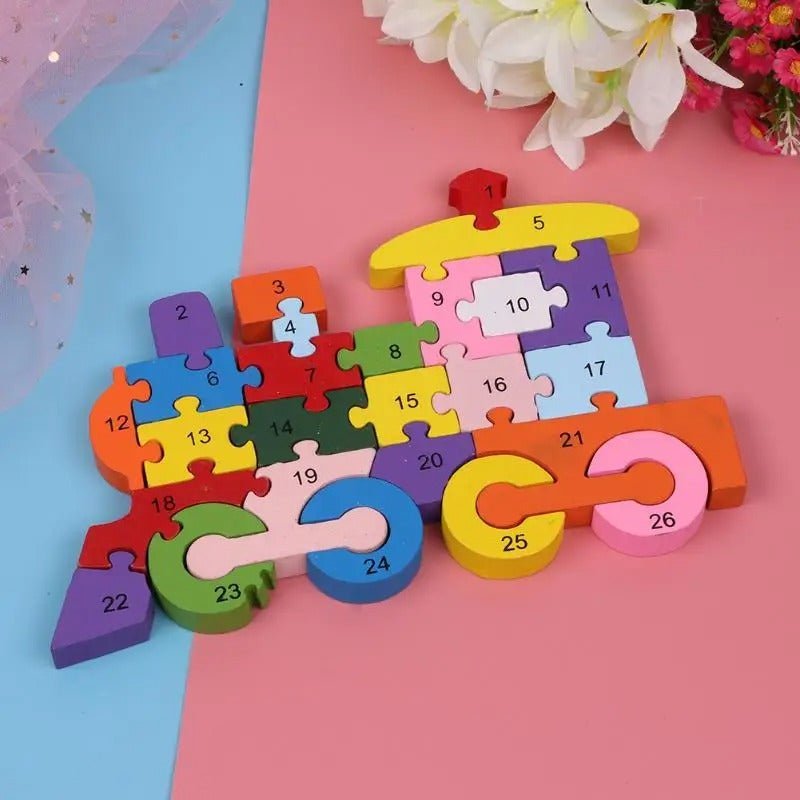 2 in 1 Animal Puzzle | Wooden Jigsaw Puzzle for Kids | Learn Alphabets and Puzzles | 1 PC - MyLittleTales