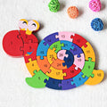 2 in 1 Animal Puzzle | Wooden Jigsaw Puzzle for Kids | Learn Alphabets and Puzzles | 1 PC - MyLittleTales