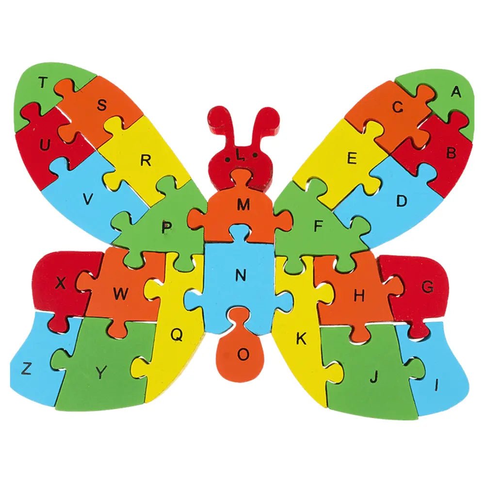 2 in 1 Animal Puzzle | Wooden Jigsaw Puzzle for Kids | Learn Alphabets and Puzzles - MyLittleTales