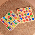 3D Alphabet Board with picture print, Capital, Small and Number board - 3 in 1 Combo - MyLittleTales