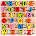 3D Alphabet Board with picture print, Capital, Small and Number board - MyLittleTales