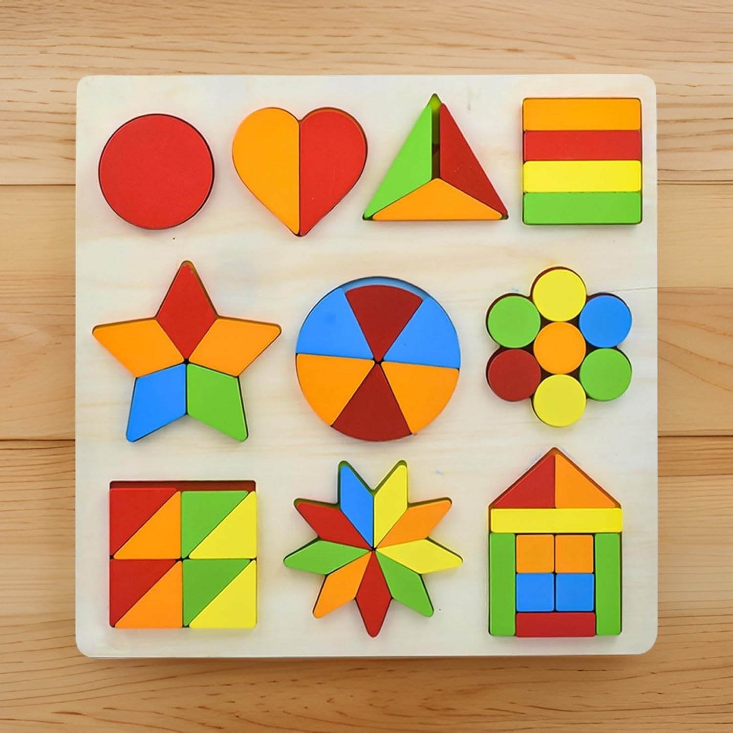 3D Alphabet Board with picture print, Capital, Small, Number and Shapes board - 4 in 1 - MyLittleTales