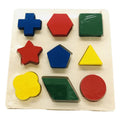 3D Board With Fixable & Sortable Shapes Puzzle - Wooden Shapes Board Big - MyLittleTales