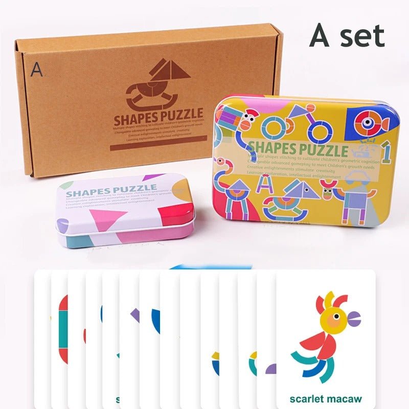 3D Jigsaw Puzzle Montessori Wooden Toys 2 in 1 - MyLittleTales