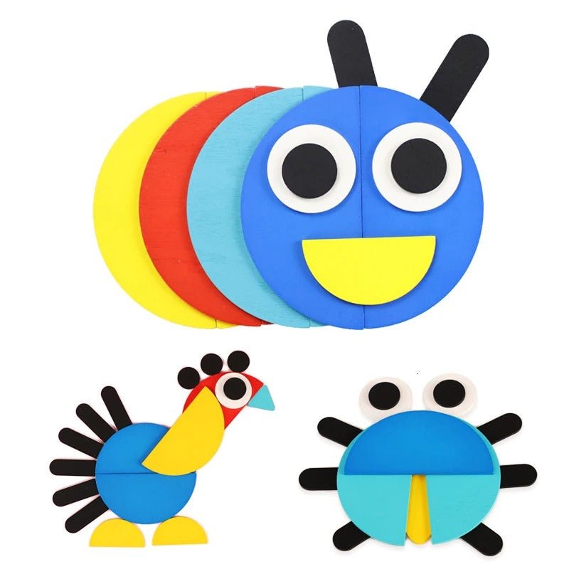 3D Jigsaw Puzzle Montessori Wooden Toys 2 in 1 - MyLittleTales