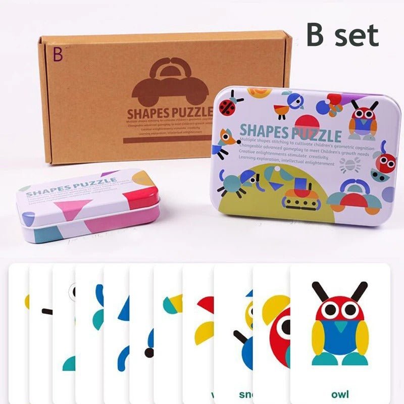 3D Jigsaw Puzzle Montessori Wooden Toys 2 in 1 - MyLittleTales