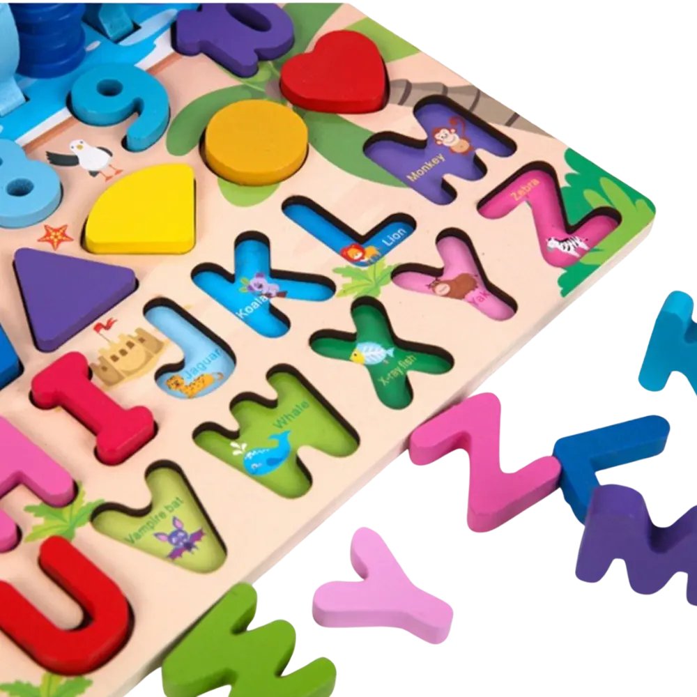 6 in 1 Logarithmic Board | Six in One Montessori Educational Mathematics Smart Games fishing Sensory Toys - MyLittleTales