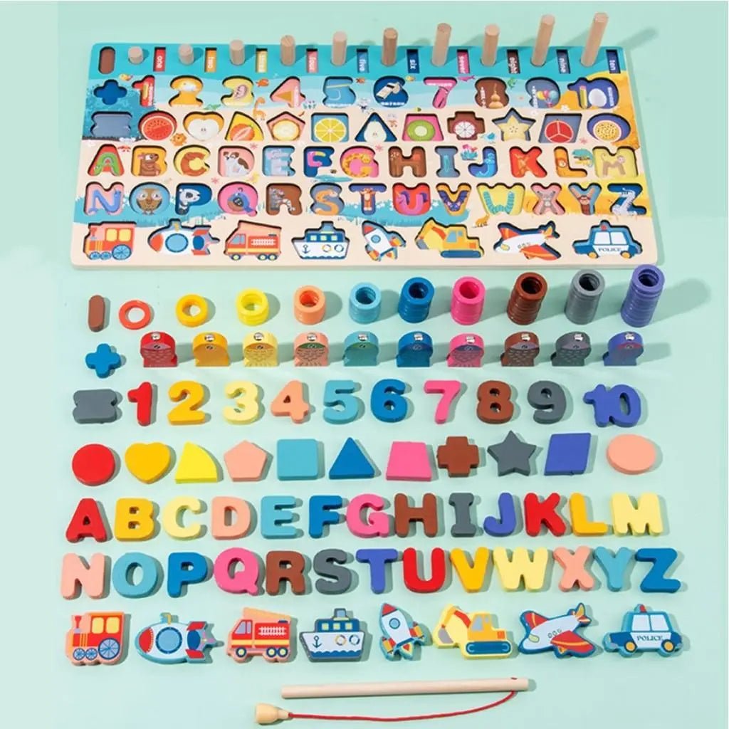 7 in 1 Traffic Matching Board | Seven in One activities in one set, counting numbers, Development board - MyLittleTales