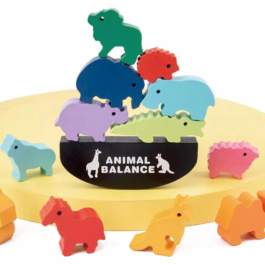 Animal Balancing Game | Wooden Animal Balance | Dinosaur Balancing Game - MyLittleTales