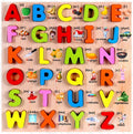 Capital ABCD – 3D Alphabet Board with picture print - MyLittleTales