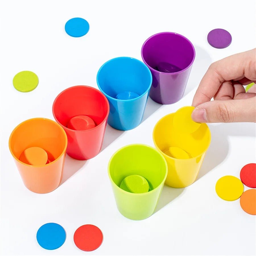 Children's puzzle color classification stacking cup logic focus training interactive game puzzle stacking cup - MyLittleTales