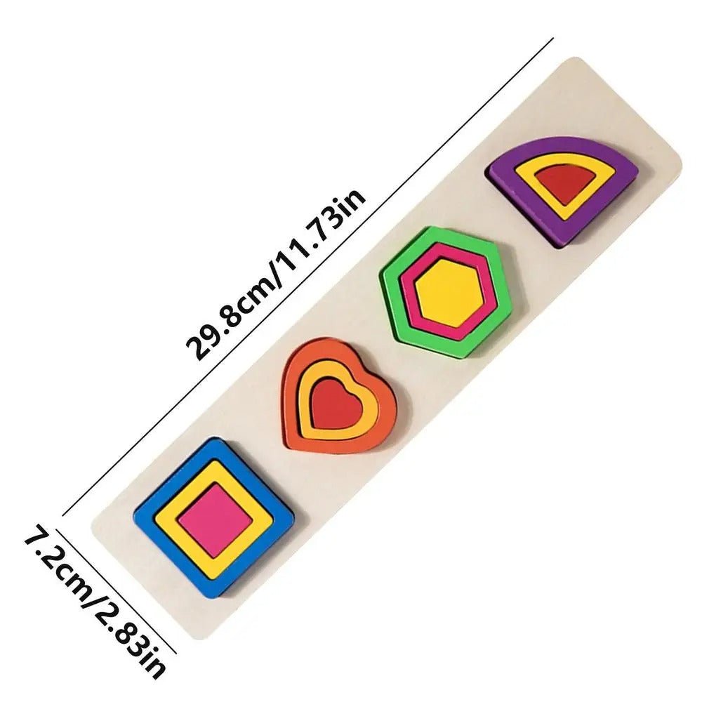 Color Sorting Toys Shape Matching Board Game Sorting & Stacking (1pc) - MyLittleTales