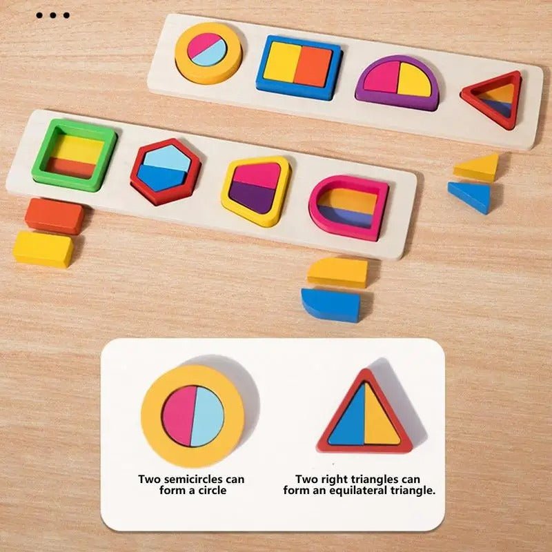 Color Sorting Toys Shape Matching Board Game Sorting & Stacking (1pc) - MyLittleTales