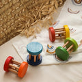 Color Wooden Rattle Toy 0 - 12 Months Baby - MyLittleTales