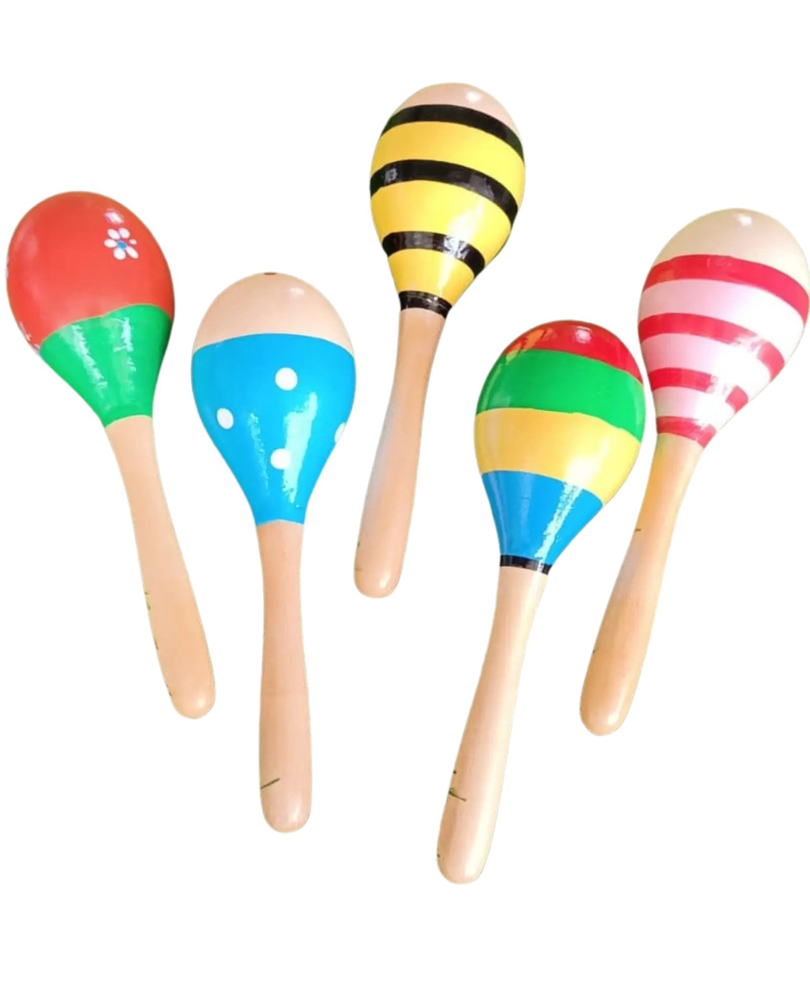 Colorful Egg Shaker Rattle Large – Single Rattle - MyLittleTales