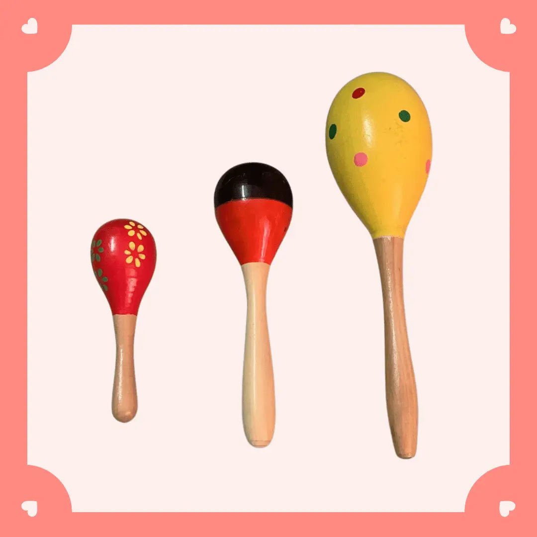 Colorful Egg Shaker Rattle Large – Single Rattle - MyLittleTales