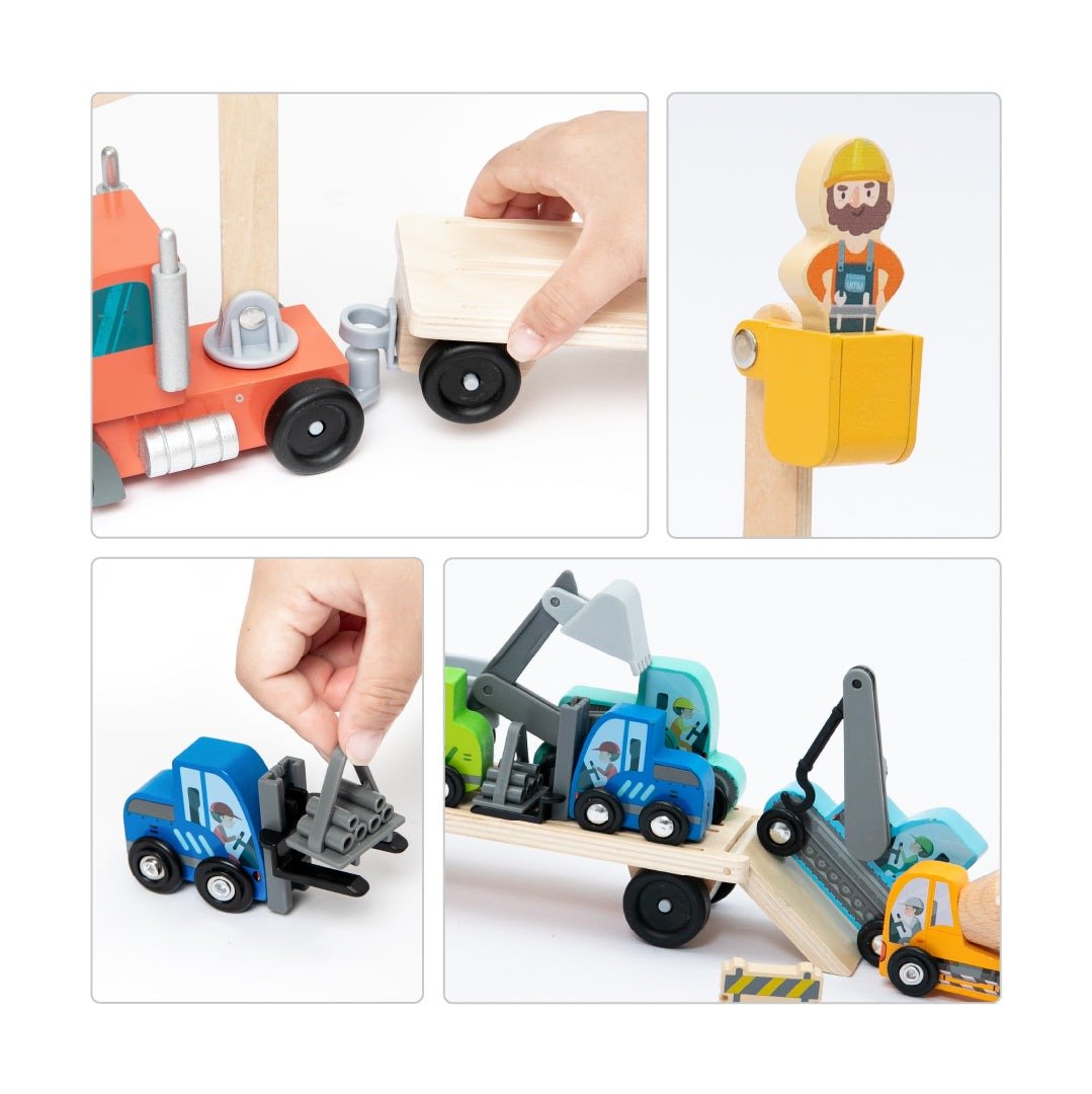 Construction site vehicles carrier - MyLittleTales