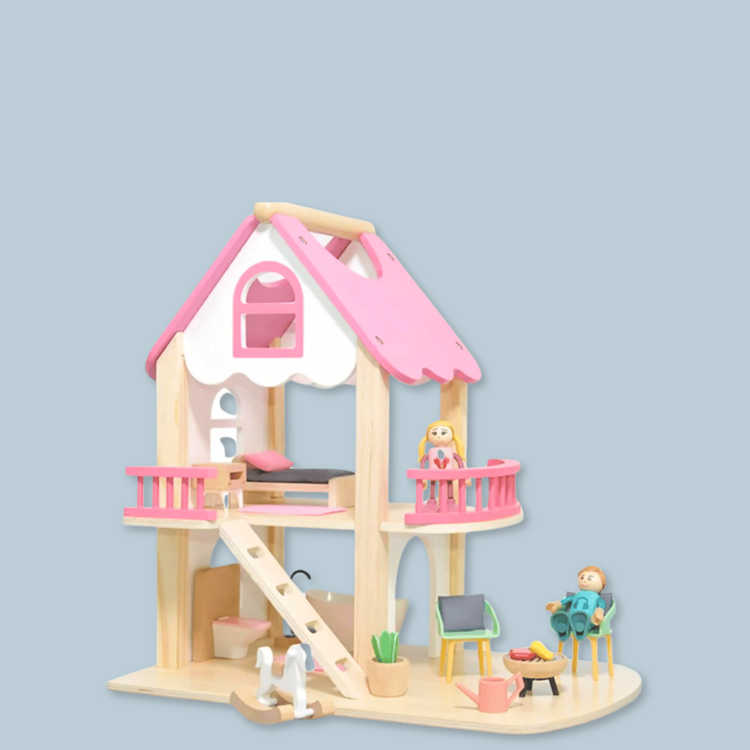 portable doll house wooden toys  - MyLittleTales