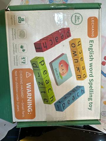 English Word Spelling toy - MyLittleTales