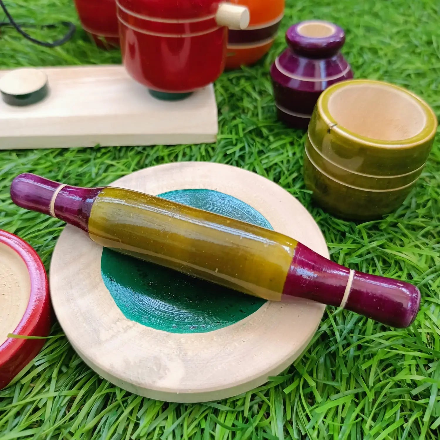 Indian Kitchen Set | भारतीय रसोई | Gas Kitchen Set With Chappathi Roller for kids |Wooden Kitchen Set Special - MyLittleTales