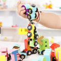 Magnetic Capital ABCD Alphabets Train - Magnetic Alphabet Colorful Train with Set of 26 Pcs A to Z - MyLittleTales