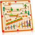 Magnetic Wooden Maze Board - Super Mario - Inspired Educational Marble Puzzle Game - MyLittleTales