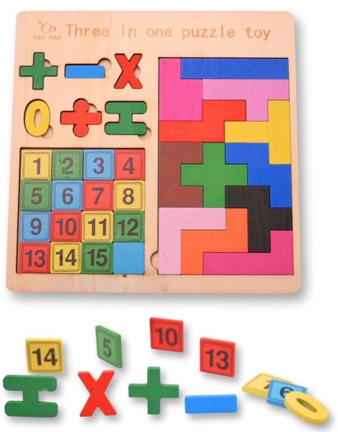 Montessori 3 in 1 number puzzle - MyLittleTales