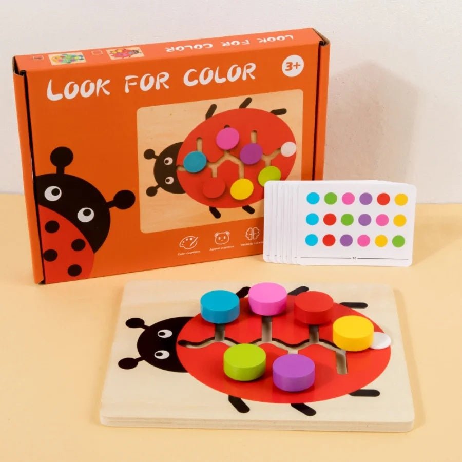 Montessori Color Matching Slide Puzzle – Educational Logic Board Game for Toddlers - MyLittleTales