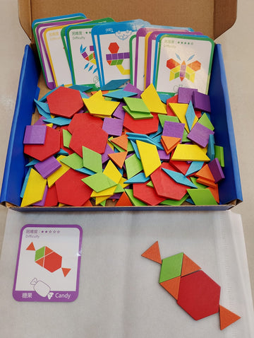 Pattern Blocks - 155 Pieces - in - it - MyLittleTales