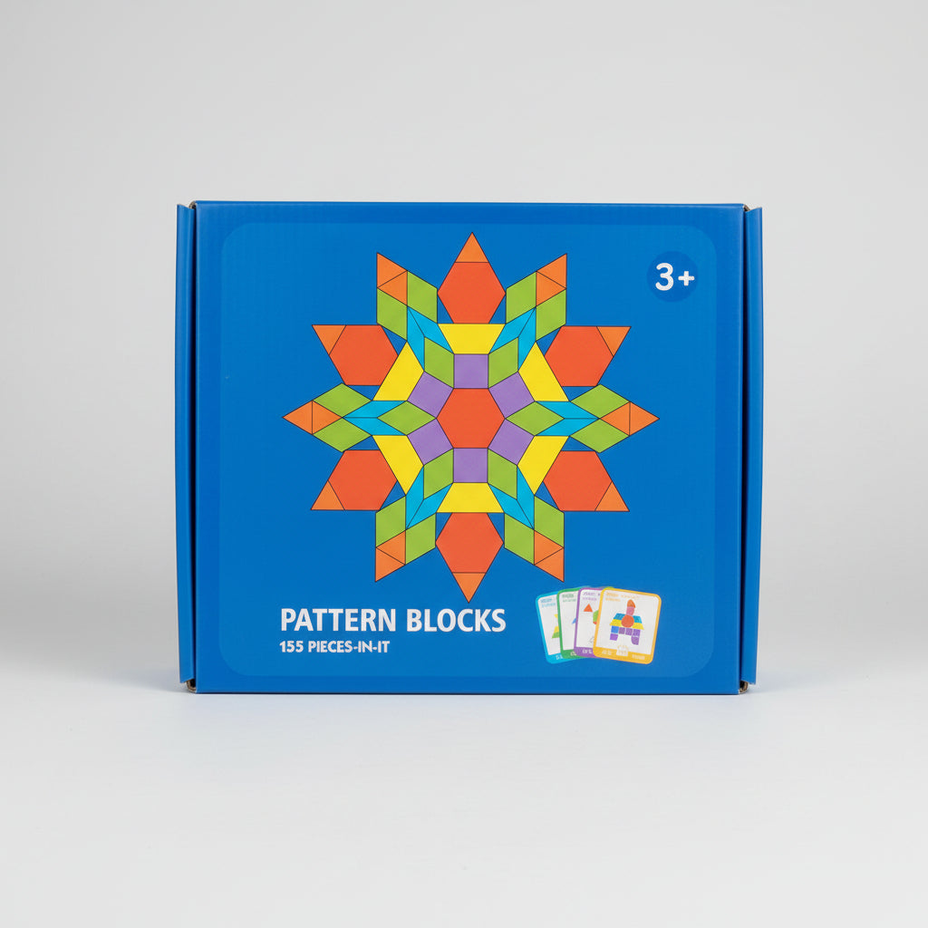 Pattern Blocks - 155 Pieces - in - it - MyLittleTales