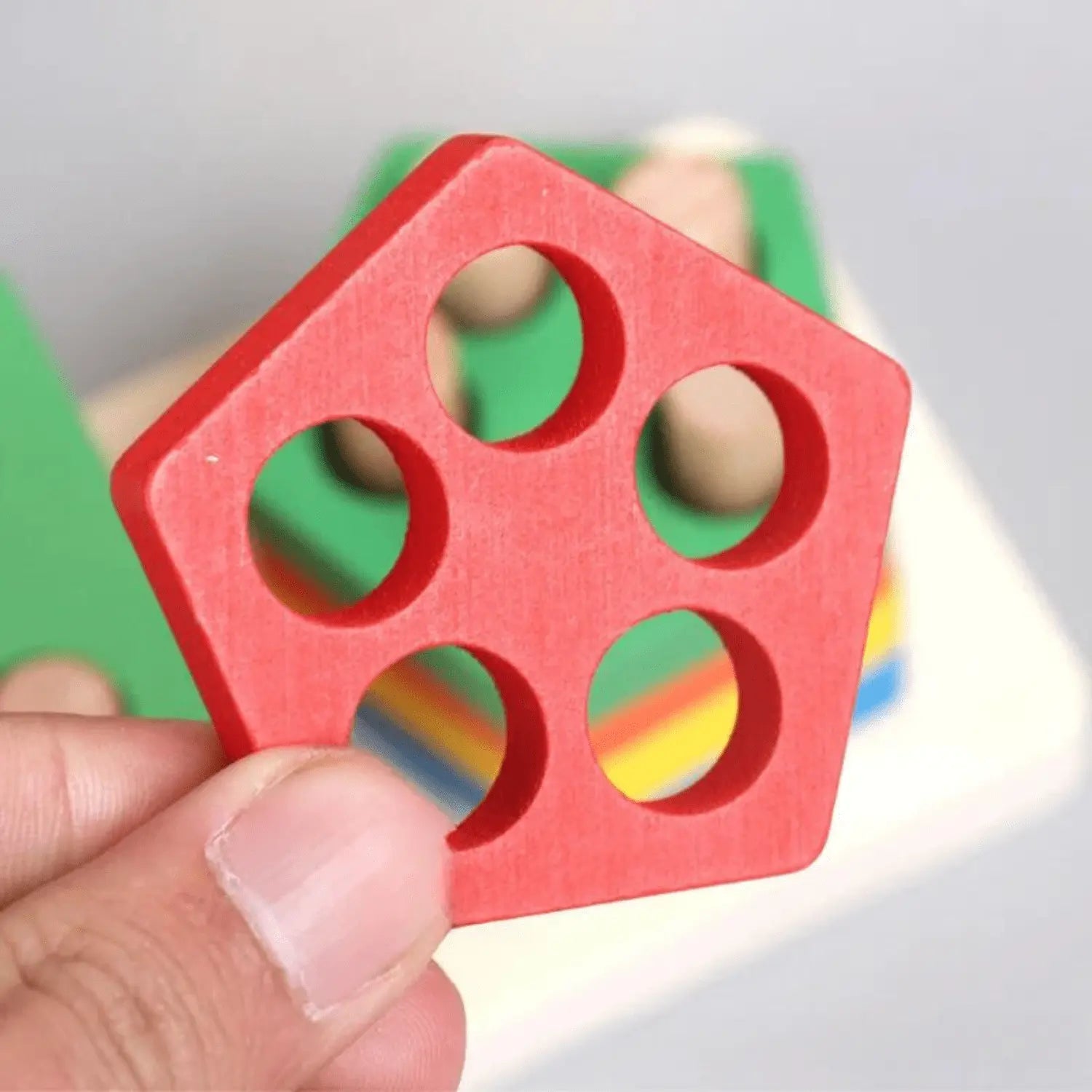 Stick Stacket Shapes Tower Stacker with Stick – 5 Type shapes 4 Layer - MyLittleTales