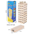 Solid Wood Puzzle Stacked High Stack Tower - Wooden Tower Jenga / Zenga - MyLittleTales